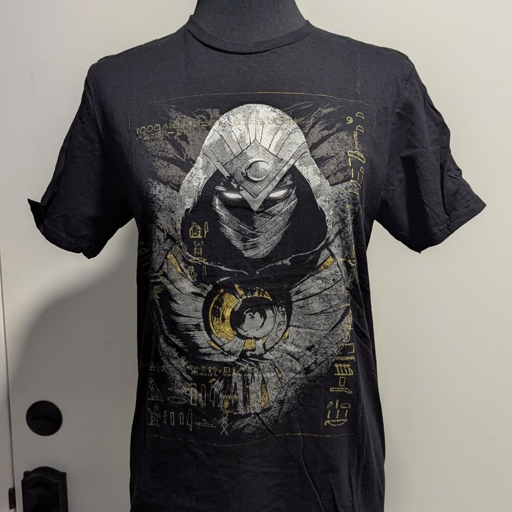 Marvel Moon Knight T-Shirt Small SDCC 2023 Exclusive Black Egyptian Graphic Tee
